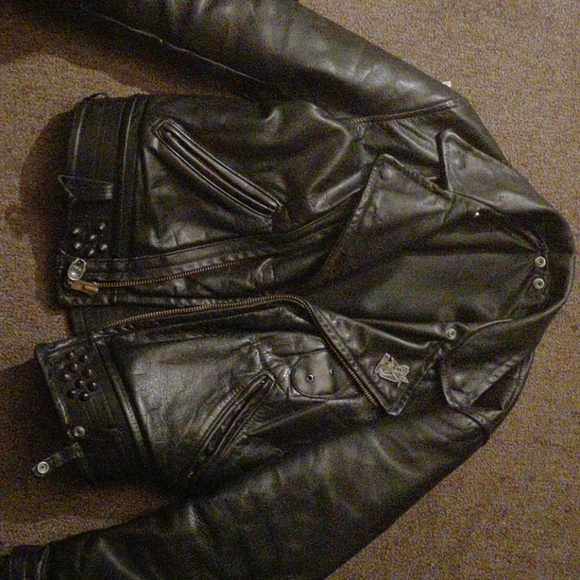 California highway patrolmens leather jacket